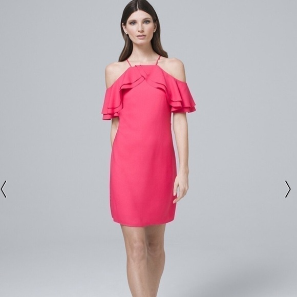 NICOLE Miller New York Cold-Shoulder Shift Dress Size 2 - Picture 3 of 14